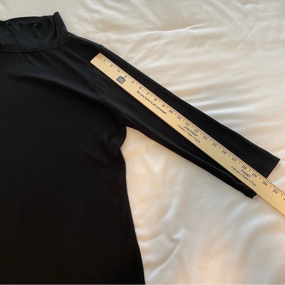 NWT  Torrid Midi Sheath Black Luxury Fabric Cowl Neck Size 12 - Picture 9 of 9